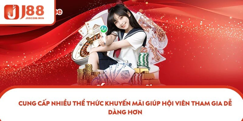 Cung cấp nhiều thể thức khuyến mãi tuần/tháng tham gia dễ dàng 